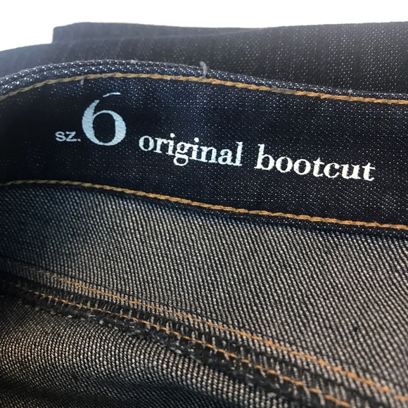 Ann Taylor Loft Original Bootcut Dark Jeans 6 - Picture 5 of 7